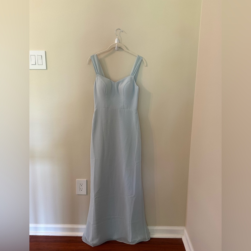 Azazie Blue Sweetheart Sheath Dress for Weddings